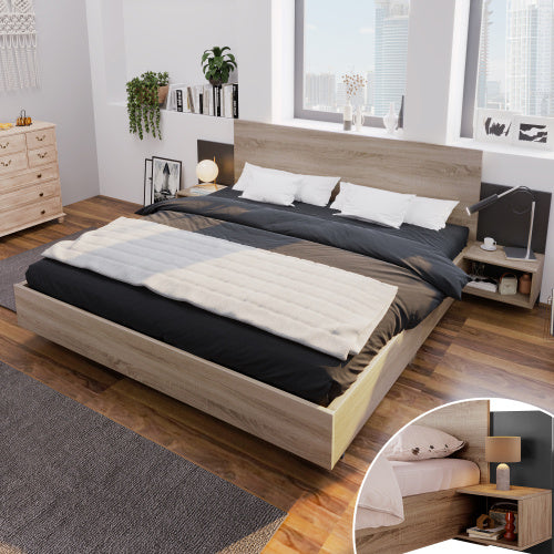 Double Bed, Wooden Bed - Korigi store