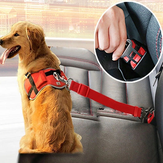 Adjustable Pet Cat Dog Car Seat Belt Pet Collars Dogs Accessoires Pets Products