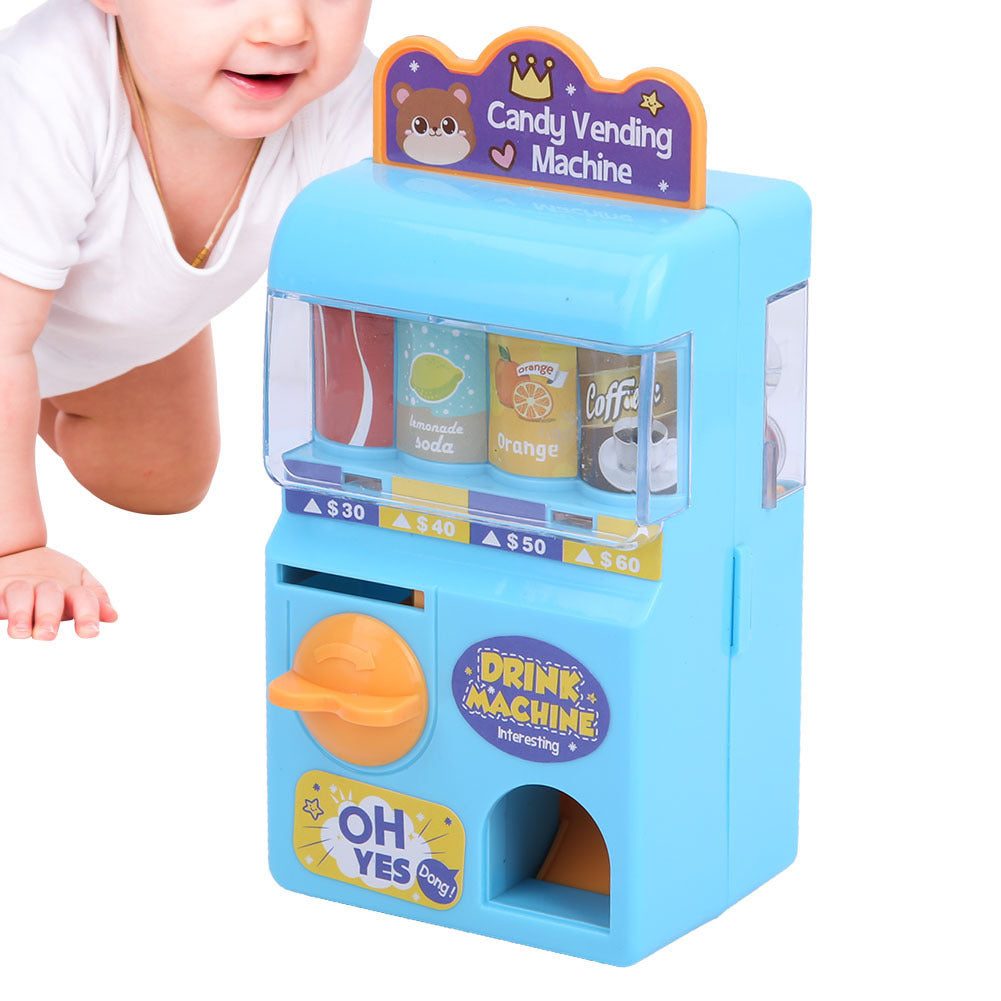 Baby Kids Lottery Machine Beverage Vending Educational Toys Pretend Game Gifts