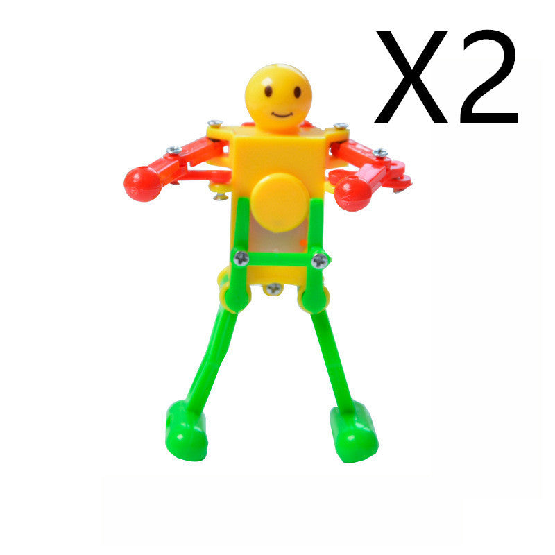 Clockwork Dancing Robot Clockwork Gymnastics Creative Small Toys Novelty Toys Christmas Goods Gift For Kids Fidget Toys