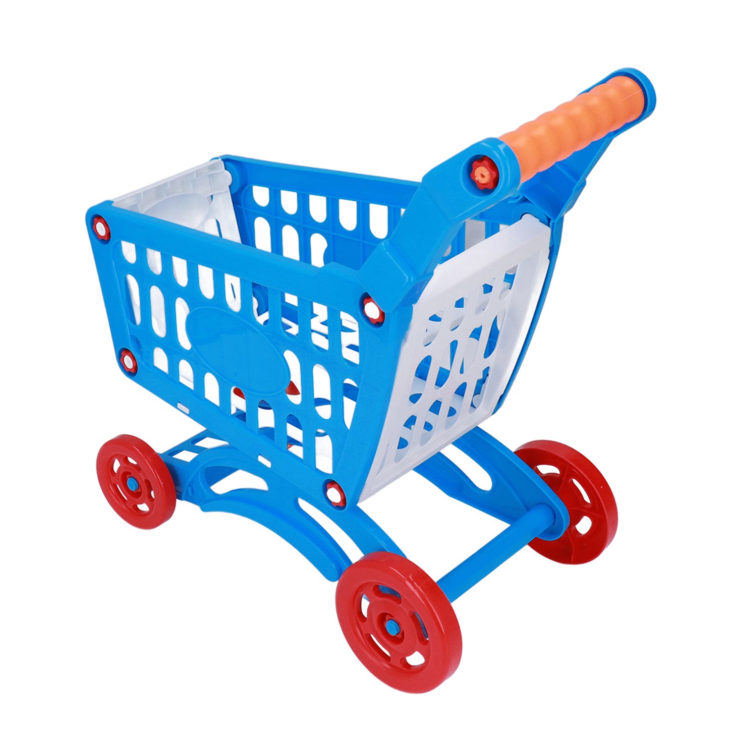 Kids Shopping Cart Set Educational Kids Shopping Cart Play Food Toys for Learning DevelopmentBlue