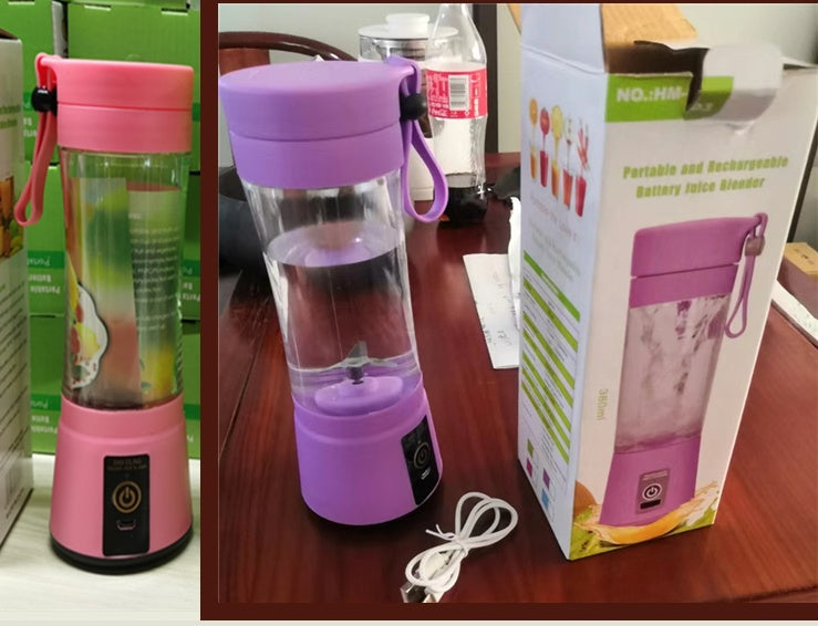 Portable Blender With USB Rechargeable Mini Kitchen Fruit Juice Mixer Home