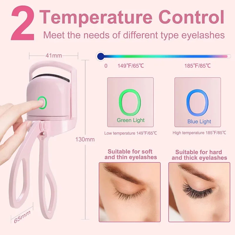 Sublimez votre regard avec notre recourbe-cils chauffant électrique ! Grâce à son contrôle de température intelligent, il offre une courbure durable sans abîmer vos cils, même les plus longs. Rechargeable et facile à - Korigi store