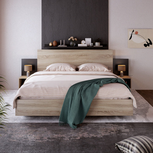 Double Bed, Wooden Bed - Korigi store