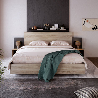 Double Bed, Wooden Bed - Korigi store