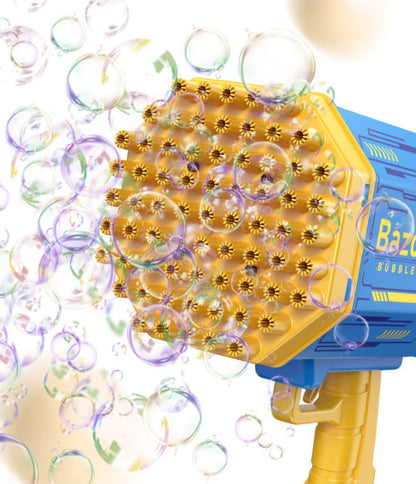 Bubble Gun Rocket 69 Holes Soap Bubbles Machine Gun