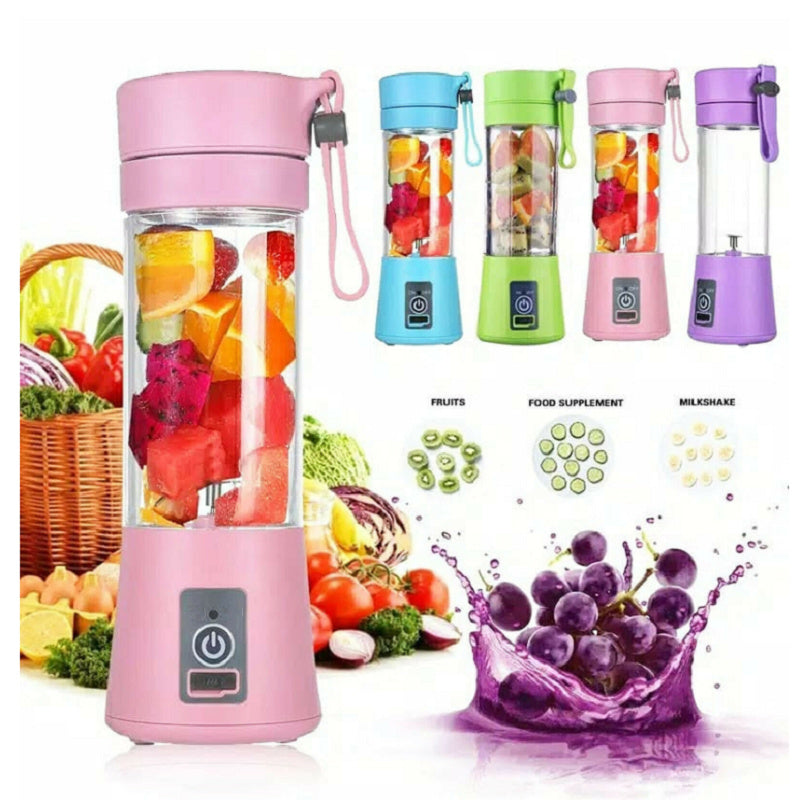 Portable Blender With USB Rechargeable Mini Kitchen Fruit Juice Mixer Home